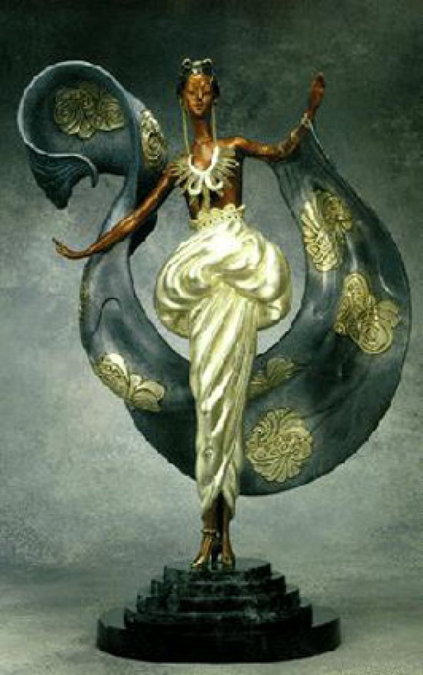 "Dream Girl" Bronze Sculpture by Erte
