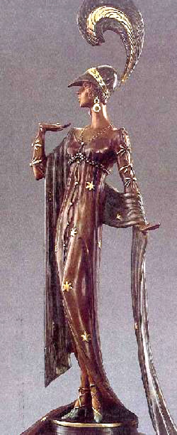 "Directoire" Bronze Sculpture by Erte