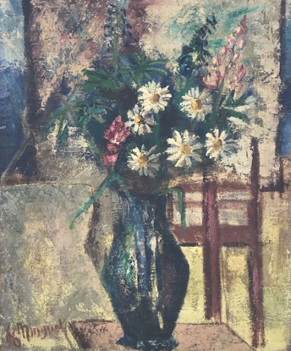 "Composition Floral" Original Oil on canvas by Alexandre Minguet