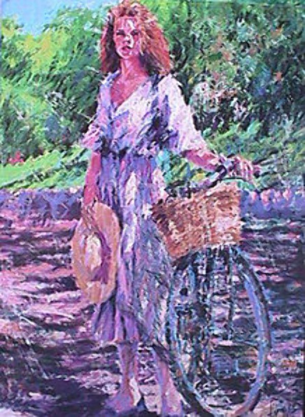 "Sunny Ride Through Palermo" Limited Edition HC Serigraph by Aldo Luongo