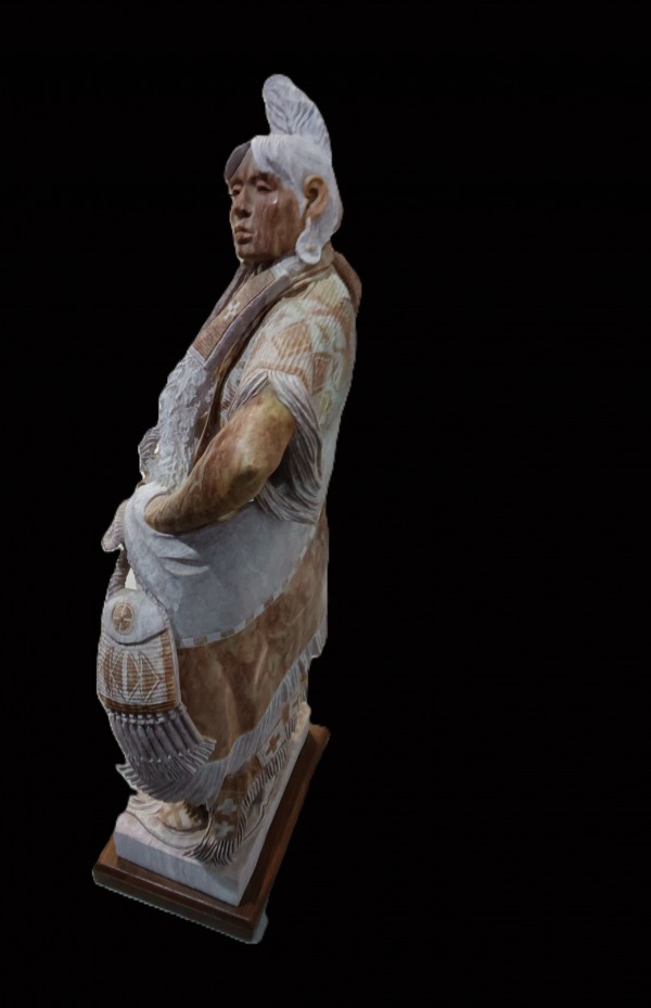 "Untitled" Alabaster Sculpture by Alvin Marshall