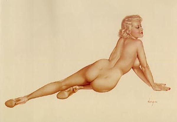 Legacy Nude #6, "Big Blonde" Lithograph/Arches by Alberto Vargas