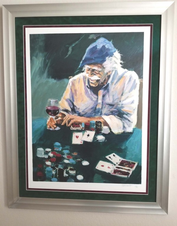 "Full House With Red Wine" Giclee by Aldo Luongo