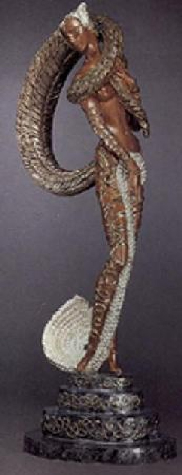 "Masquerage" a Bronze Sculpture by Erte