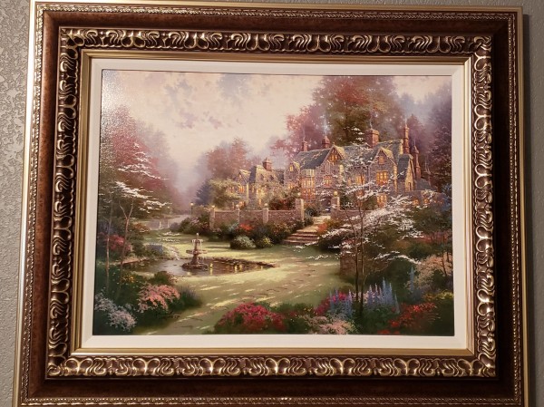 "Garden Beyond Spring Gate" Giclee on Canvas by Thomas Kincade