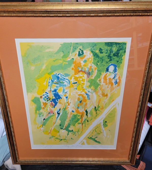 "Along the Rail" Serigraph by LeRoy Neiman