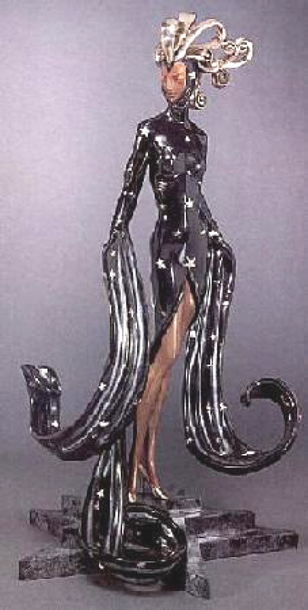 :Bal Tabarin" bronze sculpture by Erte