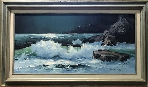 "Seascape" an original oil on canvas by Marshall Merritt