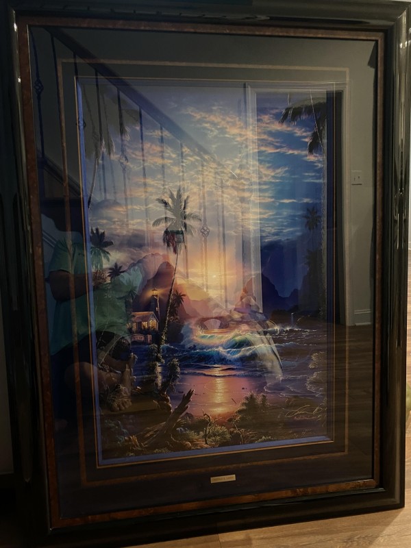 Christian Riese Lassen Beckoning Light hand embellished print