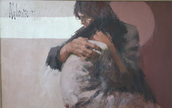 "Twilight"  1974 Original Oil on Canvas by Aldo Luongo