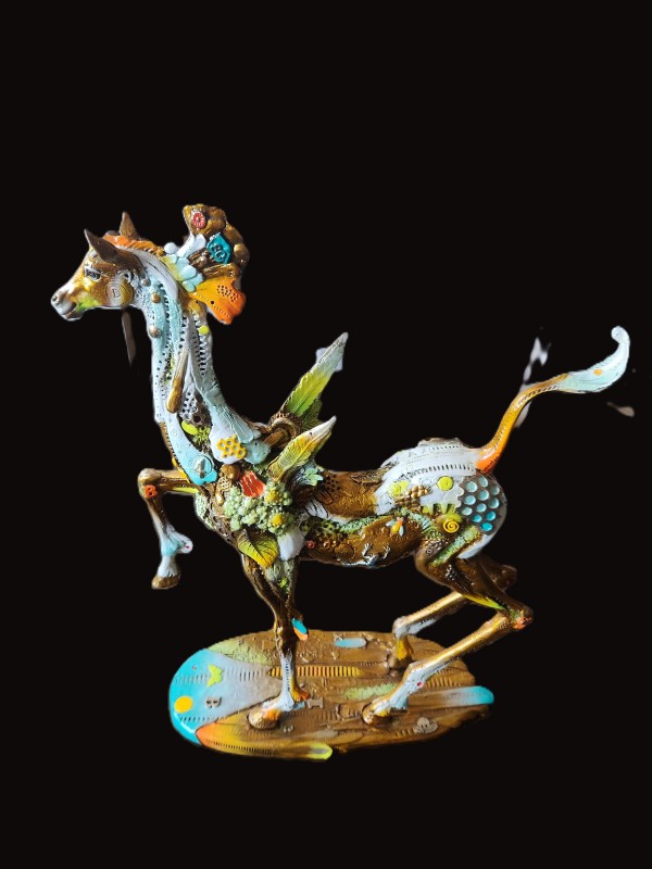 "Dusty Reflections" bronze sculpture by Nano Lopez