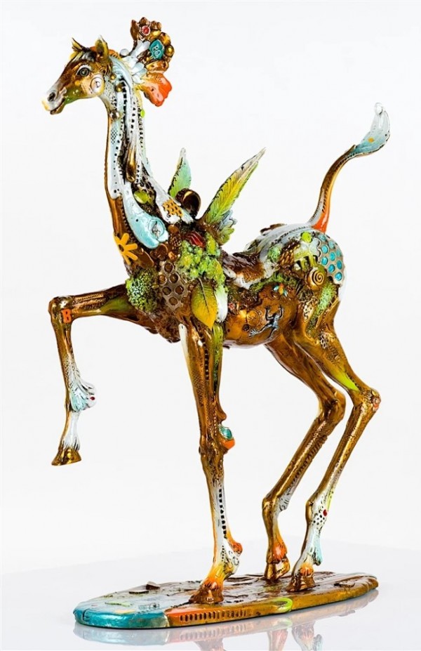 "Dusty Reflections" bronze sculpture by Nano Lopez