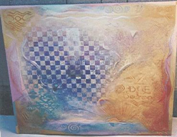 "River of Creation" Original Oil/Acrylic on Canvas by Richard Quinn