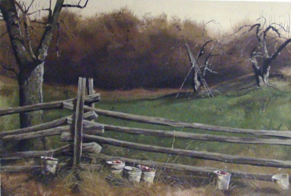 "Pruning" Lithograph by Adolf Sehring