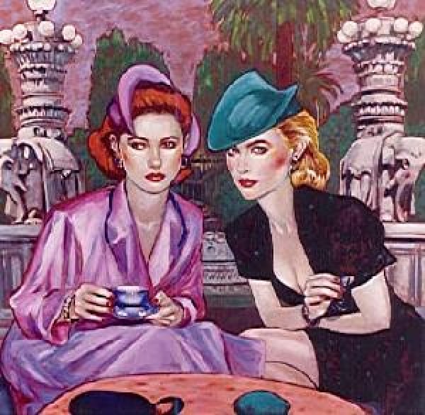 "Think I'm Gonna Like It Here" Hand-Embellished Serigraph by Colleen Ross