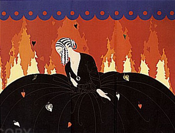 "Memories" Serigraph on Paper by Erte