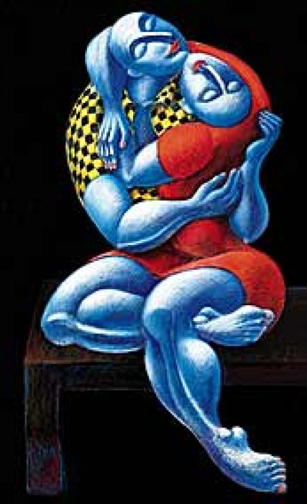 "The Hug" Serigraph on Paper by Yuroz