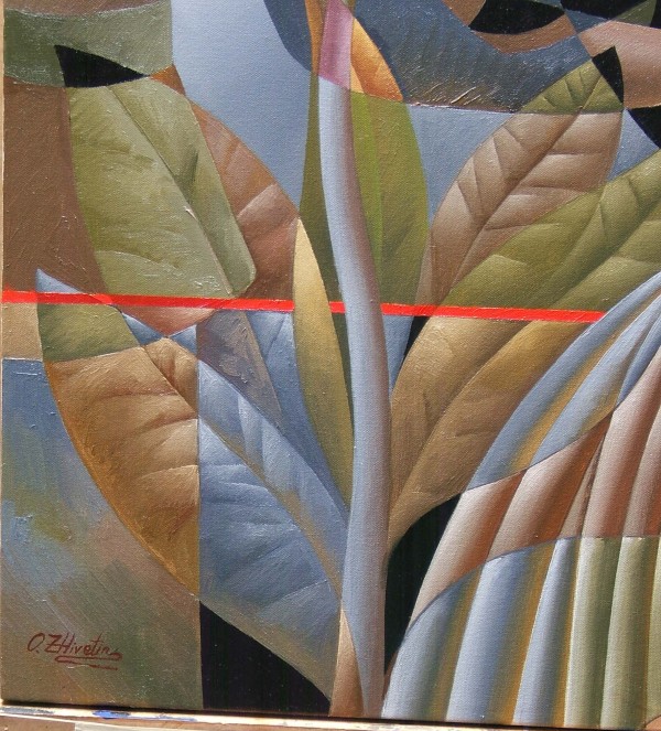 "The Date" Original Mixed Media on Canvas by Oleg Zhivetin