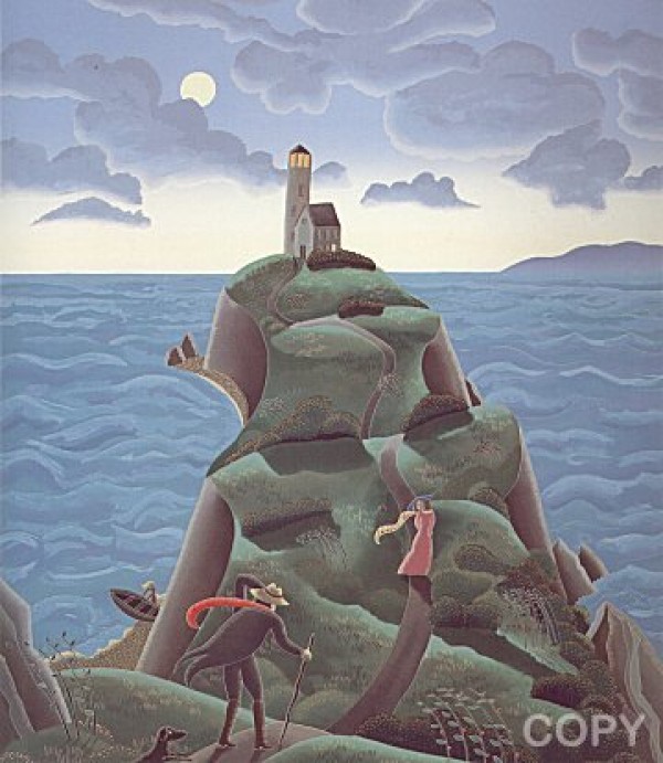 "Lighthouse" Serigraph on Paper by Thomas McKnight