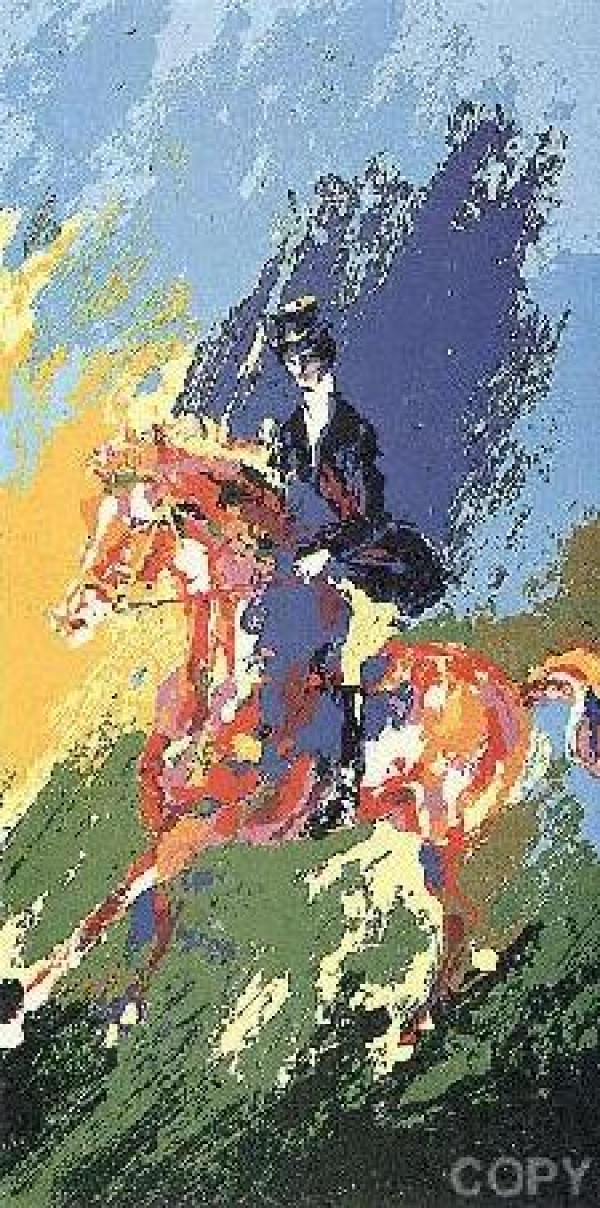 "The Equestrian" Serigraph by LeRoy Neiman