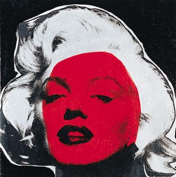 "Marilyn Series VI (Black)" Embellished Mixed Media on Canvas by Steve Kaufman