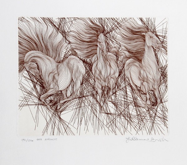 "Andante" Etching by Guillame Azoulay