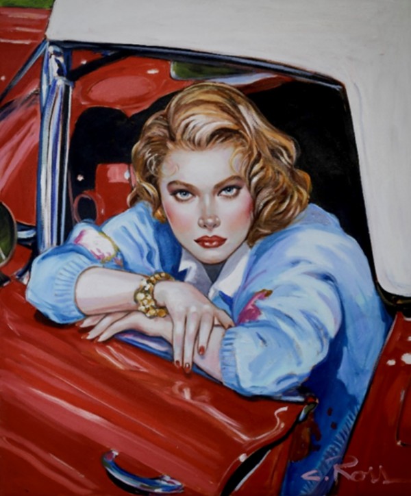 "Something to Talk About" Original Oil on Canvas by Colleen Ross