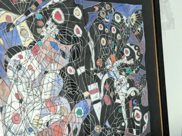 "Butterfly" Original painting on Handmade Rice Paper by Jiang, Tie Feng