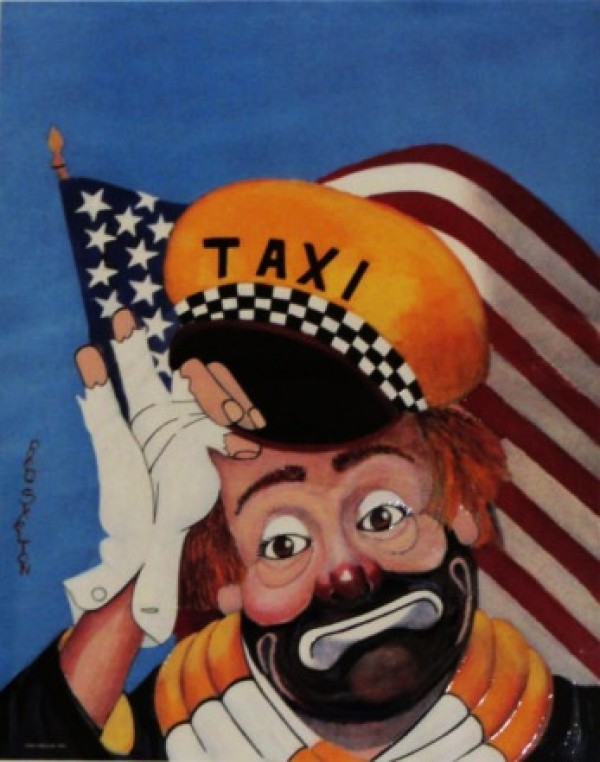 Freddy "At Your Service" Signed, numbered and framed LIthograph/Serigraph by Red Skelton