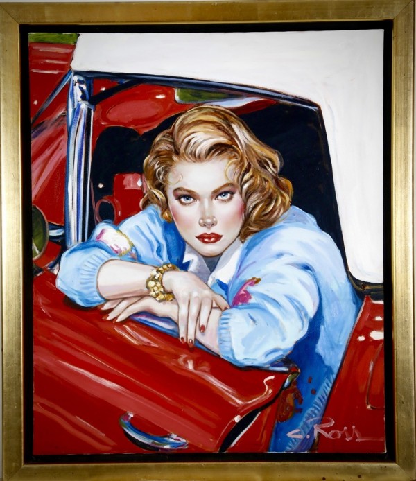 "Something to Talk About" Original Oil on Board by Colleen Ross