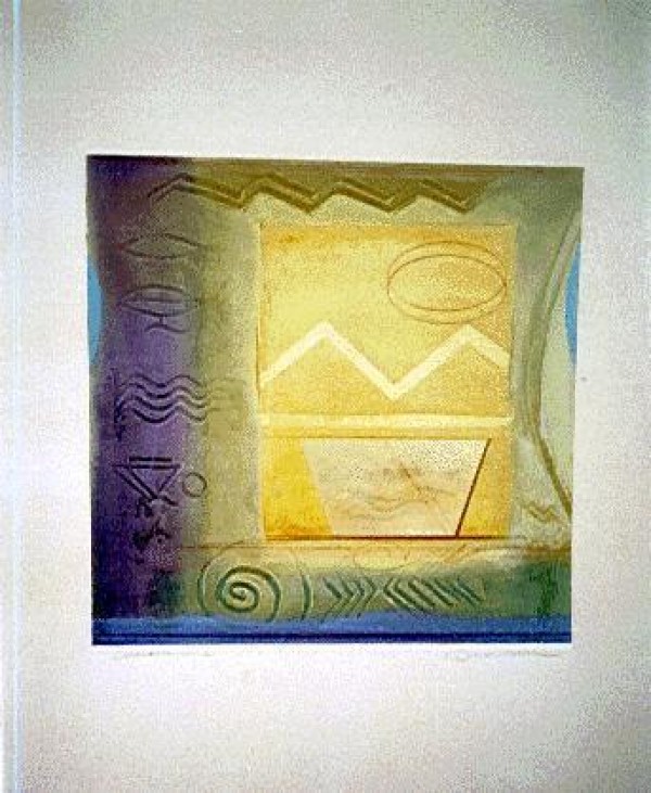 "Avalon I" Monoprint by Richard Quinn