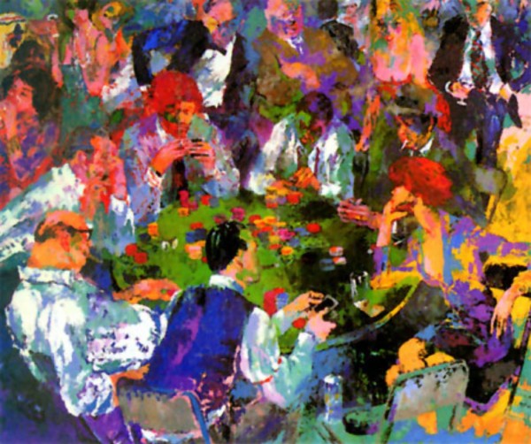 "Stud Poker" Serigraph by LeRoy Neiman