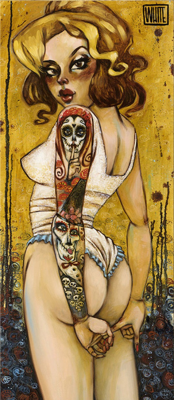 "Tainted Love" Hand-Embellished AP Giclee on Canvas by Todd White