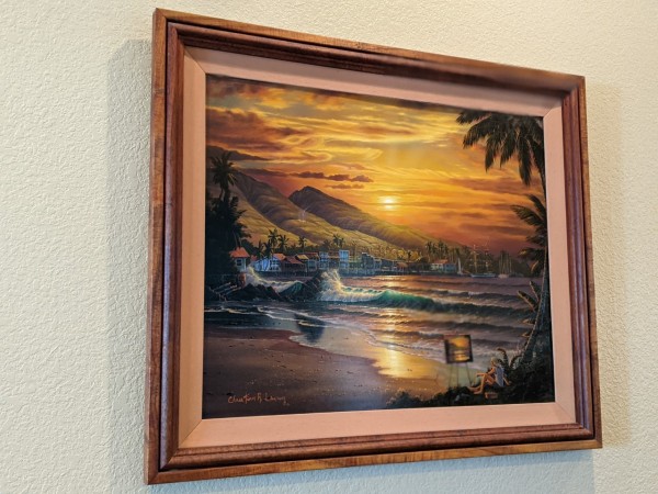 "Lahaina Dawn" Original Oil on Canvas by Christian Riese Lassen