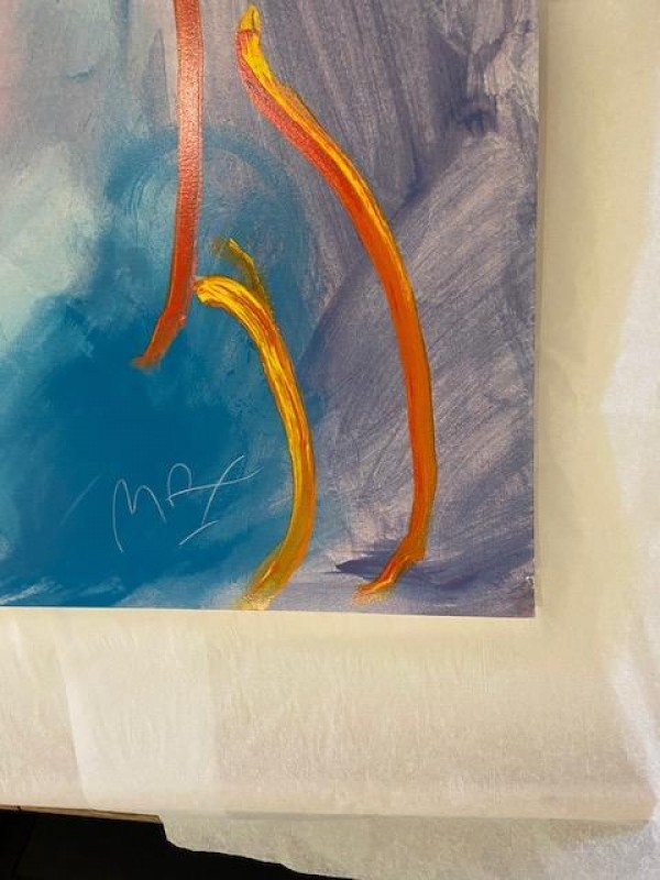 "I Love The World" Serigraph by Peter Max