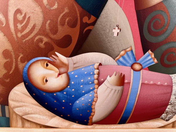 "Blessed" Original Mixed Media on Canvas by Anton Arkhipov