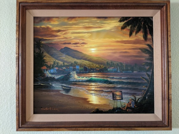 "Lahaina Dawn" Original Oil on Canvas by Christian Riese Lassen