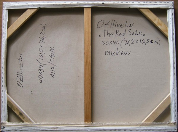 "The Red Sails" Original Mixed Media on Canvas