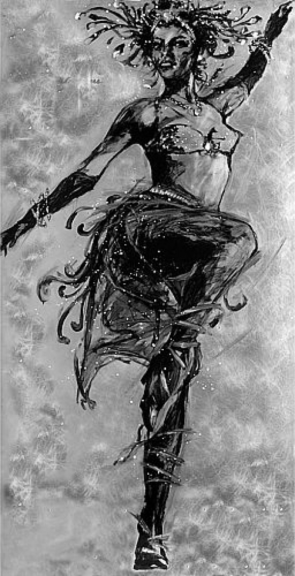 "Showgirl 5" Laminated Giclee by Michael Bryan