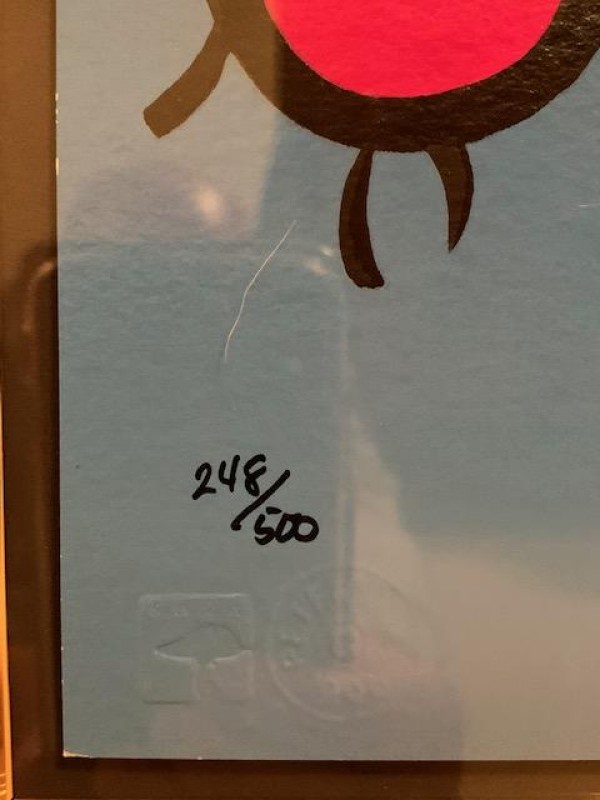 "Goofy" from the Disney Commemorative Suite of 4 by Peter Max