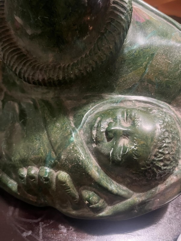 "Mother With Child" Vendite Stone Sculpture by James Tandi