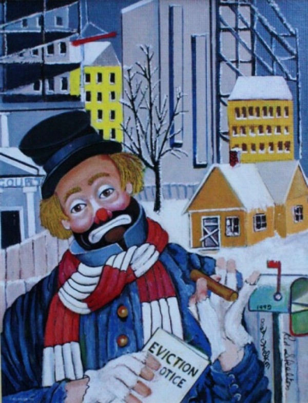 "Love Thy Neighbor" Serigraph/Canvas by Red Skelton