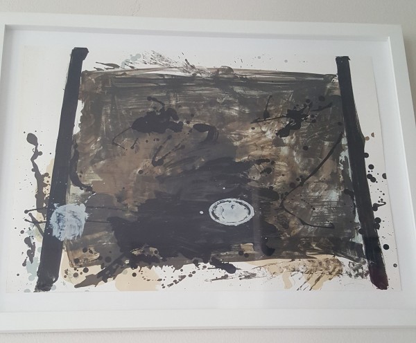Untitled circa 1970 Lithograph by Antoni Tapies