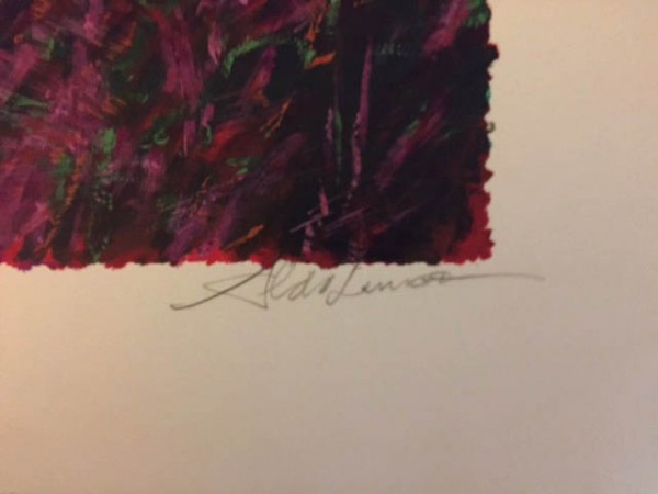 "Forest At Dusk" AP Serigraph by Aldo Luongo Signature