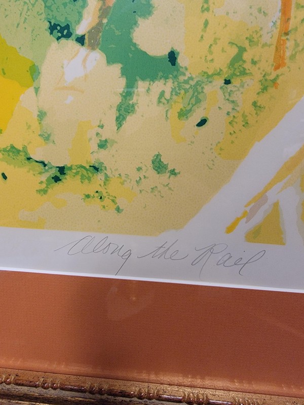 "Along The Rail" Serigraph by LeRoy Neiman