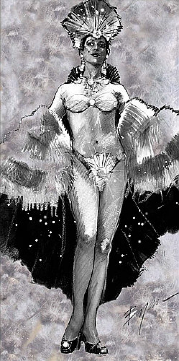 "Showgirl 2" Laminated Giclee by Michael Bryan