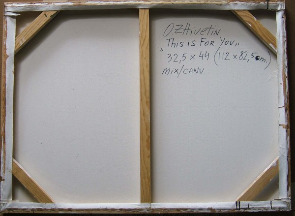 "This is for You" Original Mixed Media on Canvas by Oleg Zhivetin