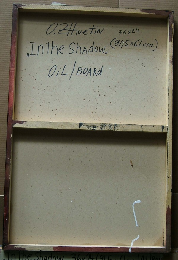 "In The Shadow" Original Oil on Board by Oleg Zhivetin