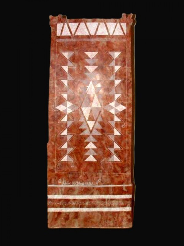 "Navajo Way of Life" Alabaster Sculpture by Alvin Marshall