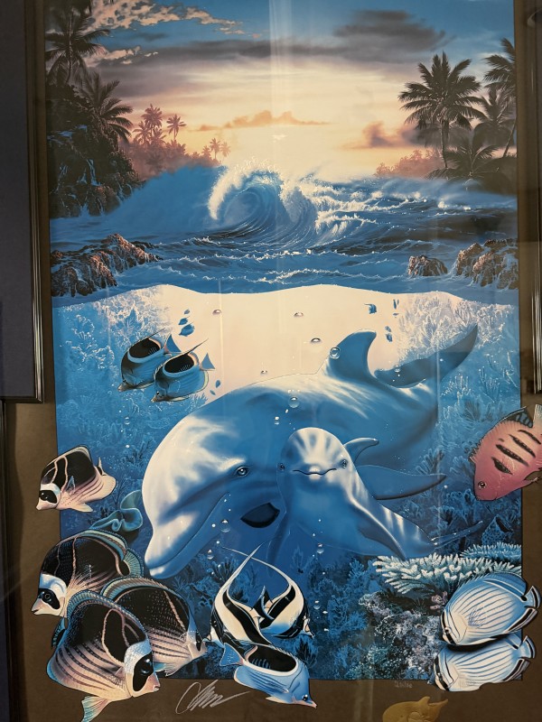 "Mother's Love II" Hand-Embellished Mixed Media Graphic by Christian Riese Lassen